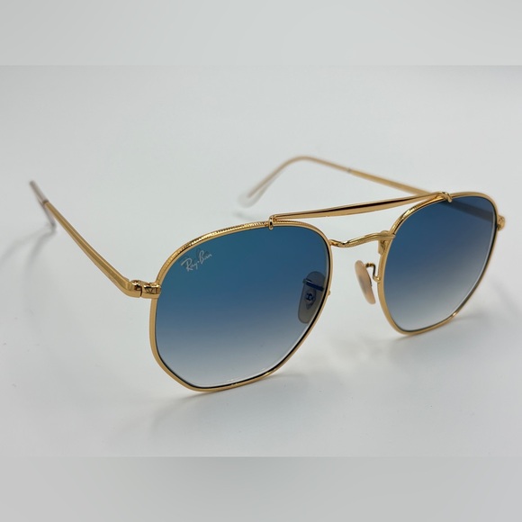 Ray-Ban Accessories - Ray-Ban Rb3648 Marshal Gold Frame with Blue Gradient Lenses 301/3F Arista 54mm